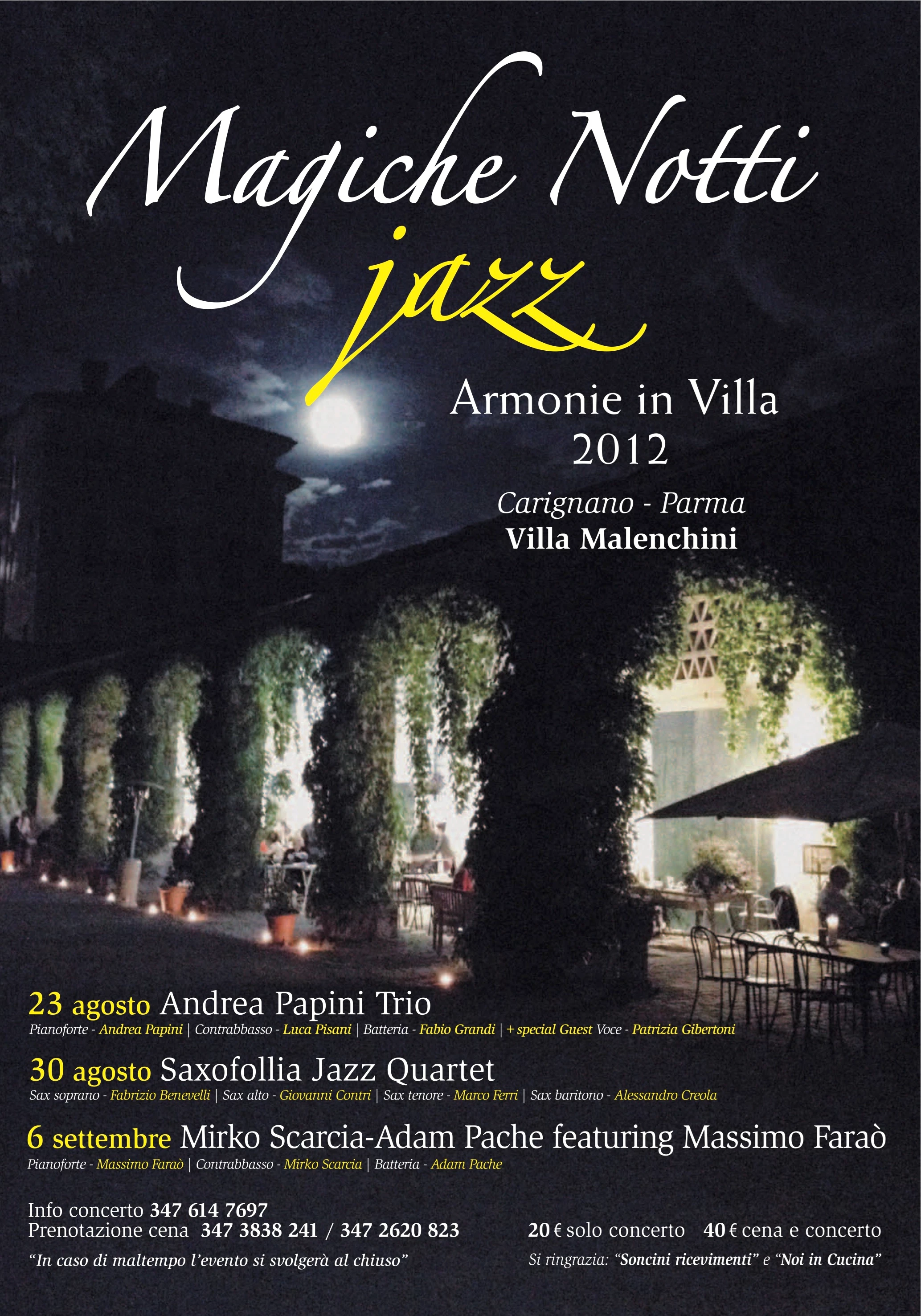 Prima Serata Magiche Notti Jazz